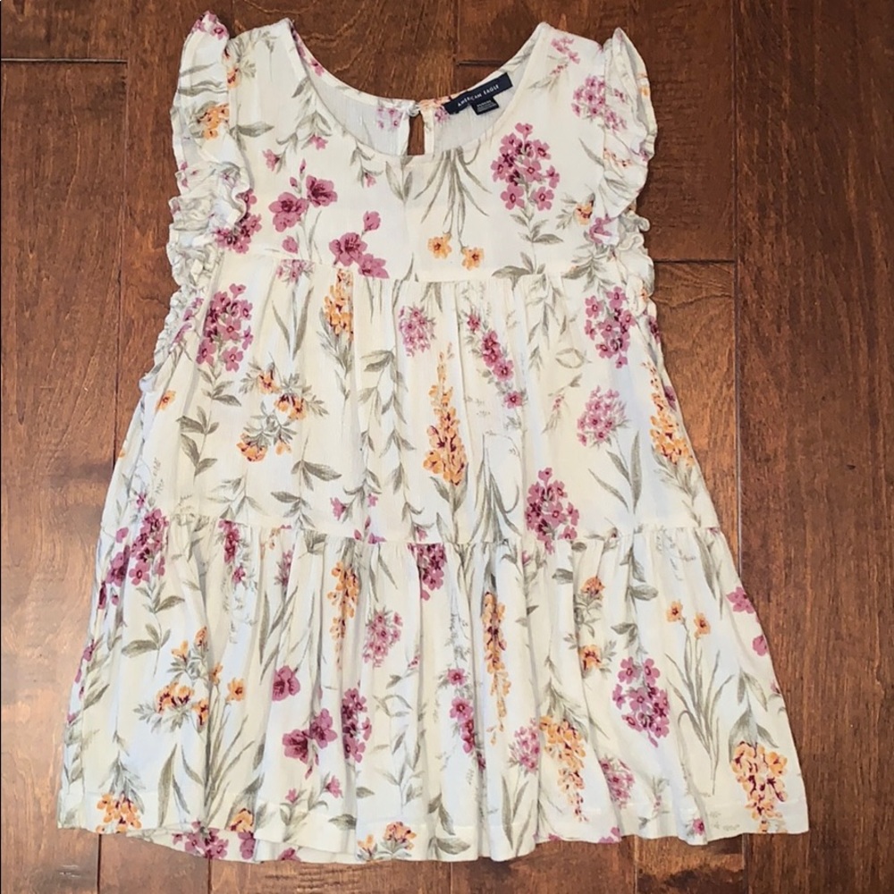Floral baby doll style tank
